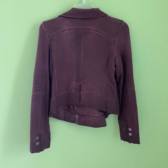 Anthropologie Marrakech Maroon Moto Jacket - Picture 10 of 10